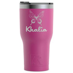 Butterflies RTIC Tumbler - Magenta - Laser Engraved - Single-Sided (Personalized)