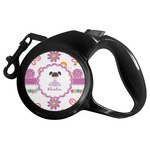 Butterflies Retractable Dog Leash - Medium (Personalized)