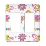 Butterflies Rocker Style Light Switch Cover - Two Switch