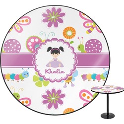 Butterflies Round Table - 24" (Personalized)