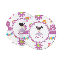 Butterflies Sandstone Car Coasters - Set of 2 (Personalized)