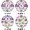 Butterflies Set of Lunch / Dinner Plates (Approval)