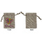 Butterflies Small Burlap Gift Bag - Front Approval