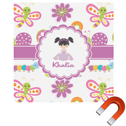 Butterflies Square Car Magnet - 6" (Personalized)