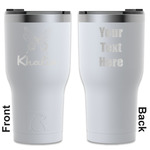 Butterflies RTIC Tumbler - White - Engraved Front & Back (Personalized)