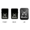 Butterflies Windproof Lighters - Black, Double Sided, w Lid - APPROVAL