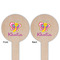 Butterflies Wooden 6" Food Pick - Round - Double Sided - Front & Back