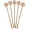 Butterflies Wooden 7.5" Stir Stick - Round - Fan View