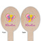 Butterflies Wooden Food Pick - Oval - Double Sided - Front & Back