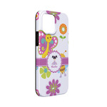 Butterflies iPhone Case - Rubber Lined - iPhone 13 Mini (Personalized)