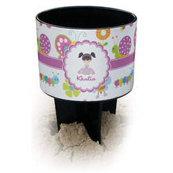 Butterflies Black Beach Spiker Drink Holder (Personalized)