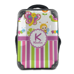 Butterflies & Stripes 15" Hard Shell Backpack (Personalized)