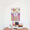 Butterflies & Stripes 24x36 - Matte Poster - On the Wall