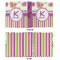 Butterflies & Stripes 3 Ring Binders - Full Wrap - 1" - APPROVAL