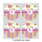 Butterflies & Stripes 4" Multipurpose Round Labels - Sheet