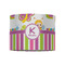 Butterflies & Stripes 8" Drum Lampshade - FRONT (Fabric)