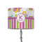 Butterflies & Stripes 8" Drum Lampshade - ON STAND (Fabric)