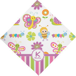 Butterflies & Stripes Dog Bandana Scarf w/ Name and Initial