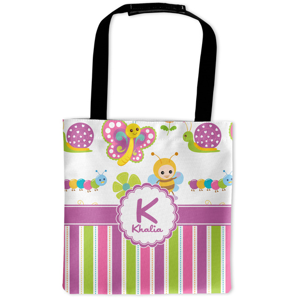 Custom Butterflies & Stripes Auto Back Seat Organizer Bag (Personalized)