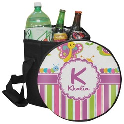 Butterflies & Stripes Collapsible Cooler & Seat (Personalized)