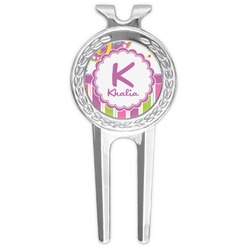 Butterflies & Stripes Golf Divot Tool & Ball Marker (Personalized)