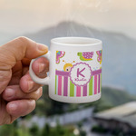 Butterflies & Stripes Single Shot Espresso Cup - Single (Personalized)