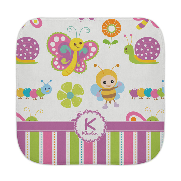 Custom Butterflies & Stripes Face Towel (Personalized)