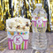 Butterflies & Stripes French Fry Favor Box - w/ Water Bottle