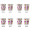 Butterflies & Stripes Glass Shot Glass - Standard - Set of 4 - APPROVAL