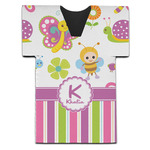 Butterflies & Stripes Jersey Bottle Cooler (Personalized)