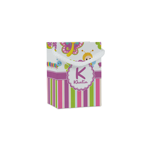 Custom Butterflies & Stripes Jewelry Gift Bags (Personalized)