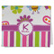 Butterflies & Stripes Kitchen Towel - Poly Cotton - Folded Half