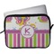 Butterflies & Stripes Laptop Sleeve (13" x 10")