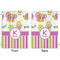 Butterflies & Stripes Large Laundry Bag - Front & Back View