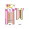 Butterflies & Stripes Large Phone Stand - Front & Back