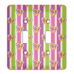 Butterflies & Stripes Light Switch Cover (2 Toggle Plate)