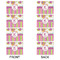 Butterflies & Stripes Linen Placemat - APPROVAL Set of 4 (double sided)