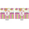 Butterflies & Stripes Linen Placemat - APPROVAL (double sided)