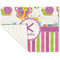 Butterflies & Stripes Linen Placemat - Folded Corner (single side)