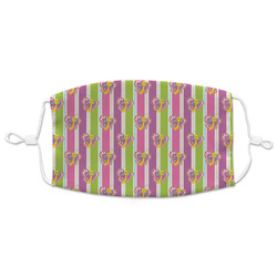 Butterflies & Stripes Adult Cloth Face Mask - XLarge