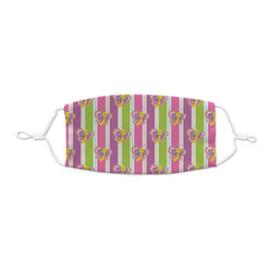 Butterflies & Stripes Kid's Cloth Face Mask - XSmall