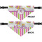 Butterflies & Stripes Medium Dog Bandana Approval