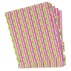 Butterflies & Stripes Binder Tab Divider - Set of 5 (Personalized)