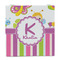 Butterflies & Stripes Party Favor Gift Bag - Matte - Front