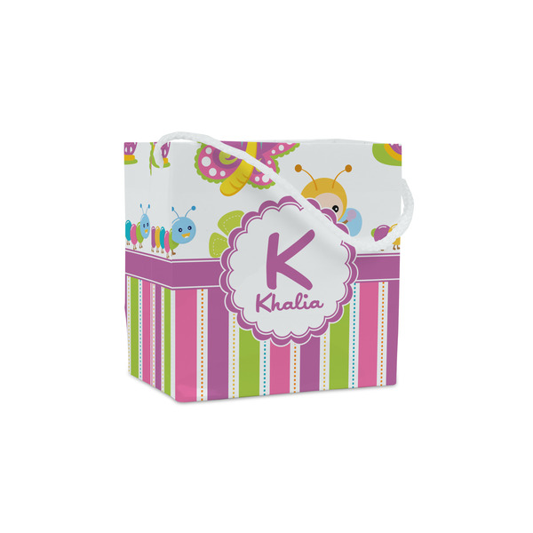 Custom Butterflies & Stripes Party Favor Gift Bags - Matte (Personalized)