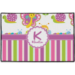 Butterflies & Stripes Door Mat - 36"x24" (Personalized)