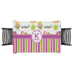 Butterflies & Stripes Tablecloth - 58"x58" (Personalized)
