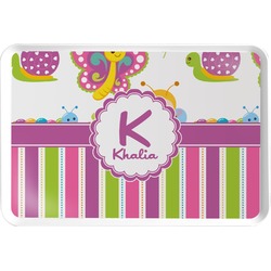 Butterflies & Stripes Serving Tray (Personalized)