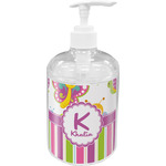 Butterflies & Stripes Acrylic Soap & Lotion Bottle (Personalized)