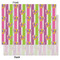 Butterflies & Stripes Tissue Paper - Heavyweight - Large - Front & Back